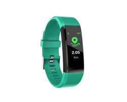 Smart Sport Horloge 115 Plus - Watch - Hardloop Armband - Stappenteller - Hartslagmeter - Bloeddrukmeter - Activity Tracker - Bluetooth - Waterdicht - Gezond - Fitness - Groen