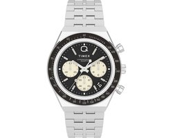 Timex Q Chrono TW2V42600 Horloge - Staal - Zilverkleurig - Ø 40 mm