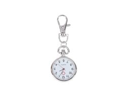 Treasure Trove Modern Verpleegstershorloge - Zakhorloge met clip - 30mm - Zilverkleurig