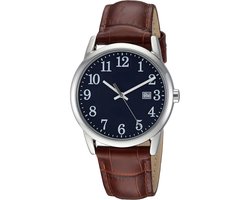 Tyme Cambridge Heren Horloge - 38mm Zwart/Bruin - Horloges voor Mannen - Polshorloge - met Cadeauverpakking