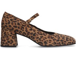 Manfield - Dames - Leopard Mary Jane pumps - Maat 37