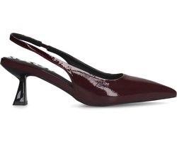 Sacha - Dames - Bordeaux lak slingback pumps - Maat 36