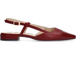 Sacha - Dames - Rode leren slingbacks - Maat 36