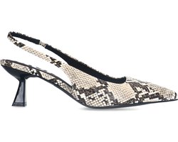 Sacha - Dames - Slingback pumps met snake print - Maat 36