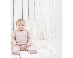 alisé Organic kruippakje met lange mouwen Roze 9-12m