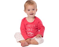 Amantes baby Pyjama meisjes roze/fuchsia - Lovely Baby - maat 86/92