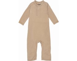 Baby onesie - Beige - Maat 56 - Boxpakje - Ademend katoen - Seersucker