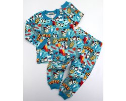 Baby Pyjama 2 delig  broek en shirt met lange mouwen. 100% gekamd katoen