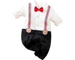 Baby strikje jarretel jumpsuit voor heren (59cm)