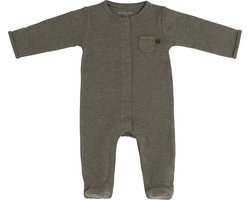 Baby's Only Boxpakje met voetjes Melange - Khaki - 62 - 100% ecologisch katoen - GOTS