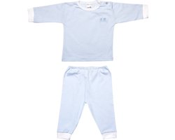 Beeren Bodywear Jongens Pyjama Stripe - Blauw - Maat 74/80