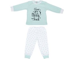 Beeren Mint/Wit To The Moon And Back Maat 62/68 Baby Pyjama 24420