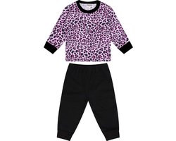 Beeren Pyjama Panter Meisjes Roze/zwart Maat 62/68