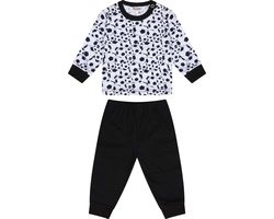 Beeren Pyjama Soccer Jongens Zwart/wit Maat 74/80