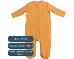 BonBini's Baby Boxpakje - Golden Dreams Playsuit - 100% Organisch Katoen - Maat 68 - Premium Kwaliteit