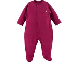 Eevi - Boxpakje/Slaappakje/Pyjama/Onesie - Bordeaux - Maat 56 - 0 t/m 2 maanden