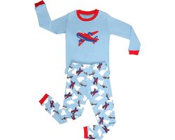 Elowel Jongens "Aeroplane" Pyjama set 100% katoen (maat 6-12 maanden)