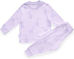 Frogs and Dogs - Giraf F&D Pyjama | Lilac Sachet meisjes jongens - Katoen - Maat 170/176