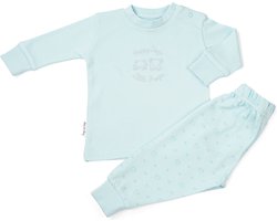 Frogs and Dogs - Pyjama Basic met Borduursel - Blauw - Maat 86 - Jongens