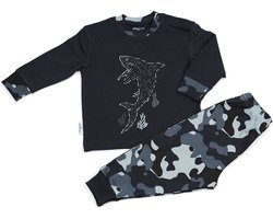 Frogs and Dogs - Pyjama Shark - Navy Blauw - Maat 92 - Jongens