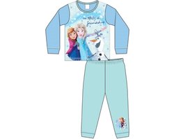 Frozen Disney pyjama - blauw/groen - Anna en Elsa pyama - maat 86/92