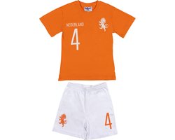 Fun2Wear - Elftal Shortama Baby | Wit - Katoen - Maat 62