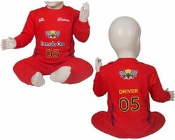 Fun2Wear Formula One (Formule 1) baby/kleuter/kinder/tienerpyjama Rood - Maat 62