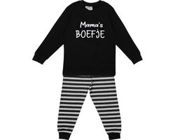 Fun2Wear - Mama's Boefje | Zwart meisjes jongens - Katoen - Maat 74