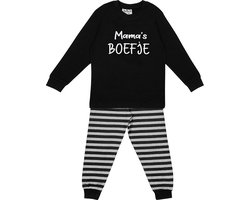 Fun2Wear - Mama's Boefje | Zwart meisjes jongens - Katoen - Maat 92