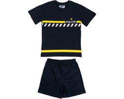 Fun2Wear - Politie Shortama Baby | Marine - Katoen - Maat Marine