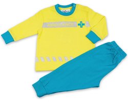 Fun2Wear - Pyjama Ambulance Geel - Geel - Maat 86 -