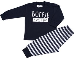 Fun2Wear - Pyjama Boefje - Navy Blauw - Maat 80 -