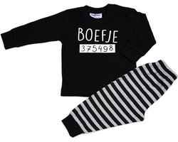 Fun2Wear - Pyjama Boefje - Zwart - Maat 68 -