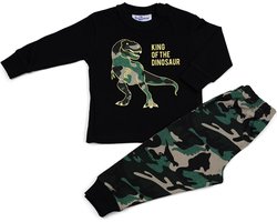 Fun2Wear - Pyjama Dino - Zwart - Maat 74 - Jongens