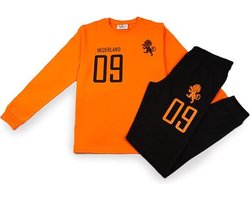 Fun2Wear - Pyjama Kids Elftal | Oranje meisjes jongens - Katoen - Maat Oranje