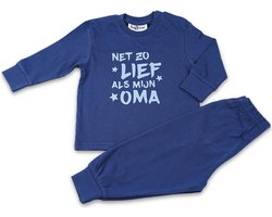 Fun2Wear - Pyjama Lief Als Oma - Navy Blauw - Maat 80 -