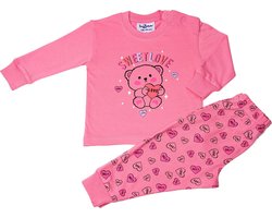 Fun2Wear - Pyjama Sweet Love Hearts - Roze - Maat 98 - Meisjes