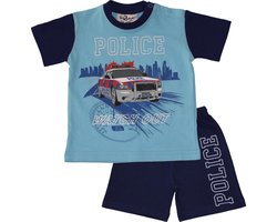 Fun2Wear - Shortama Police - Blauw - Maat 104 -