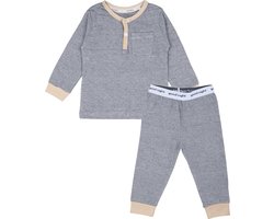 KUUK'n, jongens pyjama streep blauw, 62/68