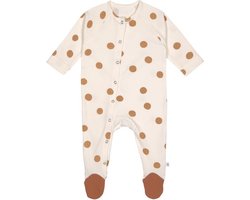 Lassig Pyjama With Feet - GOTS Big Dots - Milky - MT. 50/56