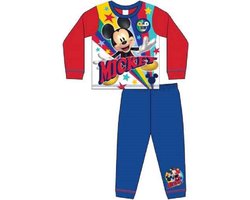 Mickey Mouse pyjama - rood met blauw - Mickey pyama - maat 92