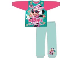 Minnie Mouse pyjama - maat 92 - Disney Minnie Mouse Born to be a Star pyama - roze met groen