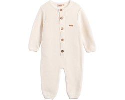 Minora gebreide baby kleding jongens-Unisex boxpakje- Baby kleding meisjes- Maat 62/ 1-3 Maanden-Newborn overalls winter- Baby kleding jongens-Kraamcadea- Babyshower Cadeau-Zuiver Wit