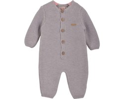 Minora gebreide unisex boxpakje- Baby jongens en meisjes- Maat 68/ 4-6 maanden-Newborn overalls winter- Romper- Baby kleding jongens-Zilver-Kraamcadeau - Babyshower Cadeau