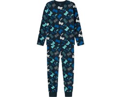 Name It Kinder Pyjama Jongens Lang Blauw Gamer - Maat 86/92