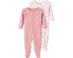 NAME IT NBFNIGHTSUIT 2P W/F ROSETTE FLOWER NOOS Meisjes - Maat 74