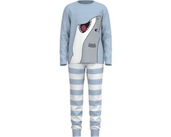 name it pyjama set jongen Dusty Blue Shark maat 86-92