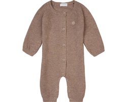 Noppies - Unisex Playsuit - Monrovia - long sleeve - Café au lait - Maat 74