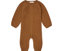 Noppies - Unisex Playsuit - Monrovia - long sleeve - Chipmunk - Maat 44