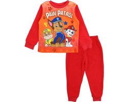 Paw Patrol- Kinderpyjama- Oranje- Fleece pyjama- Maat 92